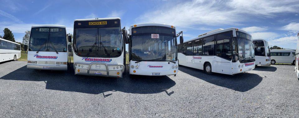 Photo of Manions Coaches buses lined up